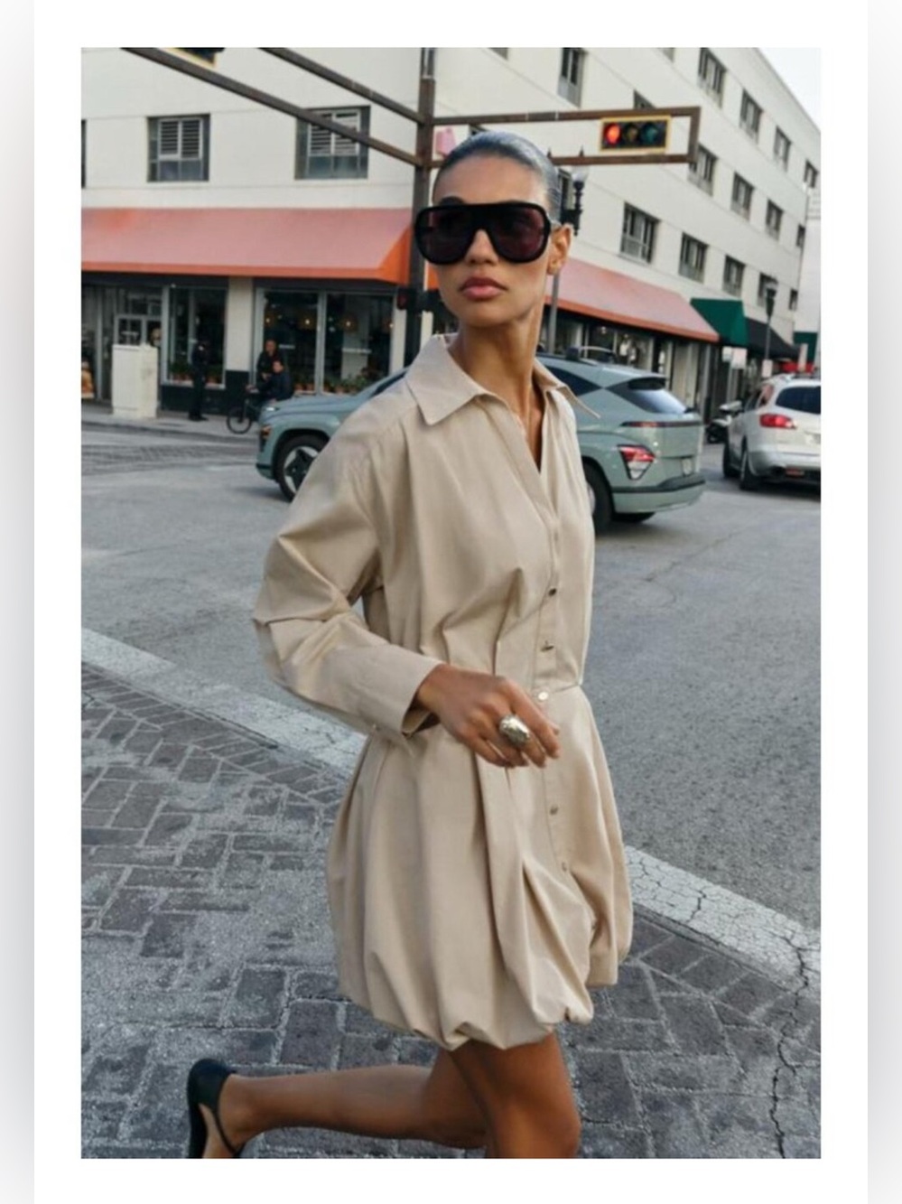 ZARA SHORT BALLOON DRESS